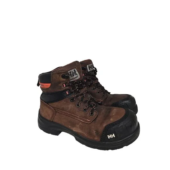 Helly Hansen Men's 6" Composite Toe Comp. Plate Work Boots HHS202026 Brown 9.5M - Picture 1 of 8